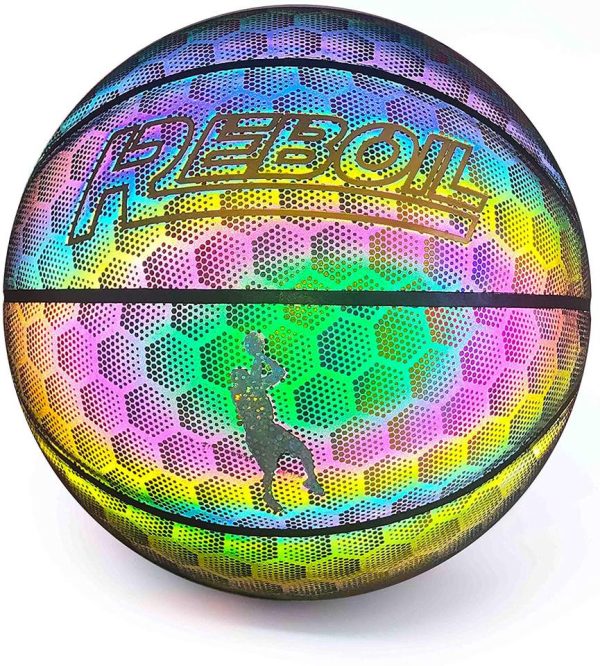 Smileboy Official Holographic Reflective Flash Glowing Luminous Basketball 1