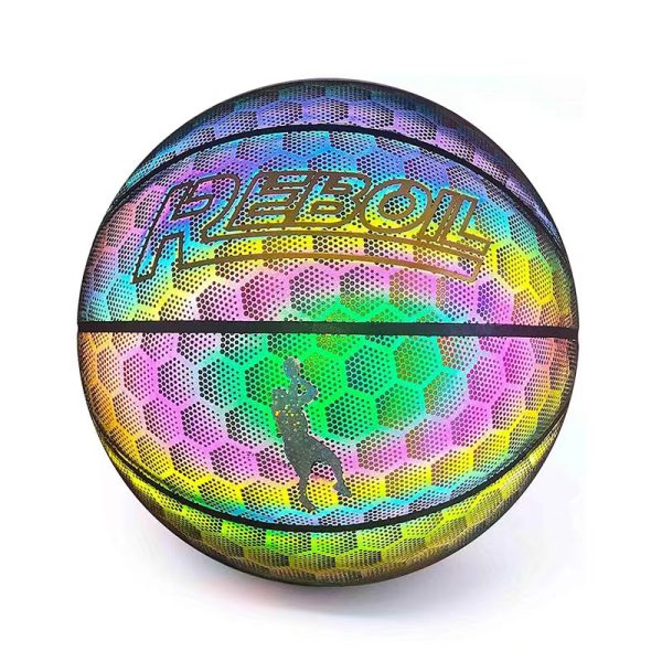 Smileboy Official Holographic Reflective Flash Glowing Luminous Basketball 7
